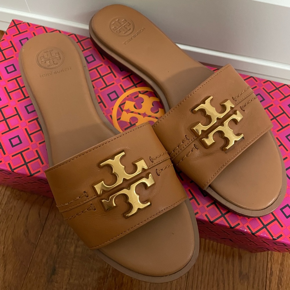 Tory Burch Brown slides